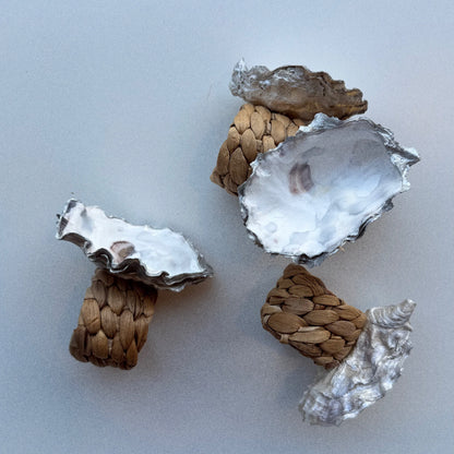 Gold Oyster Shell Napkin Rings