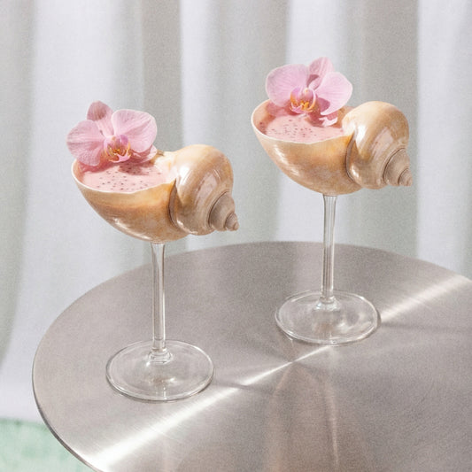 Handmade Seashell Cocktail Glasses