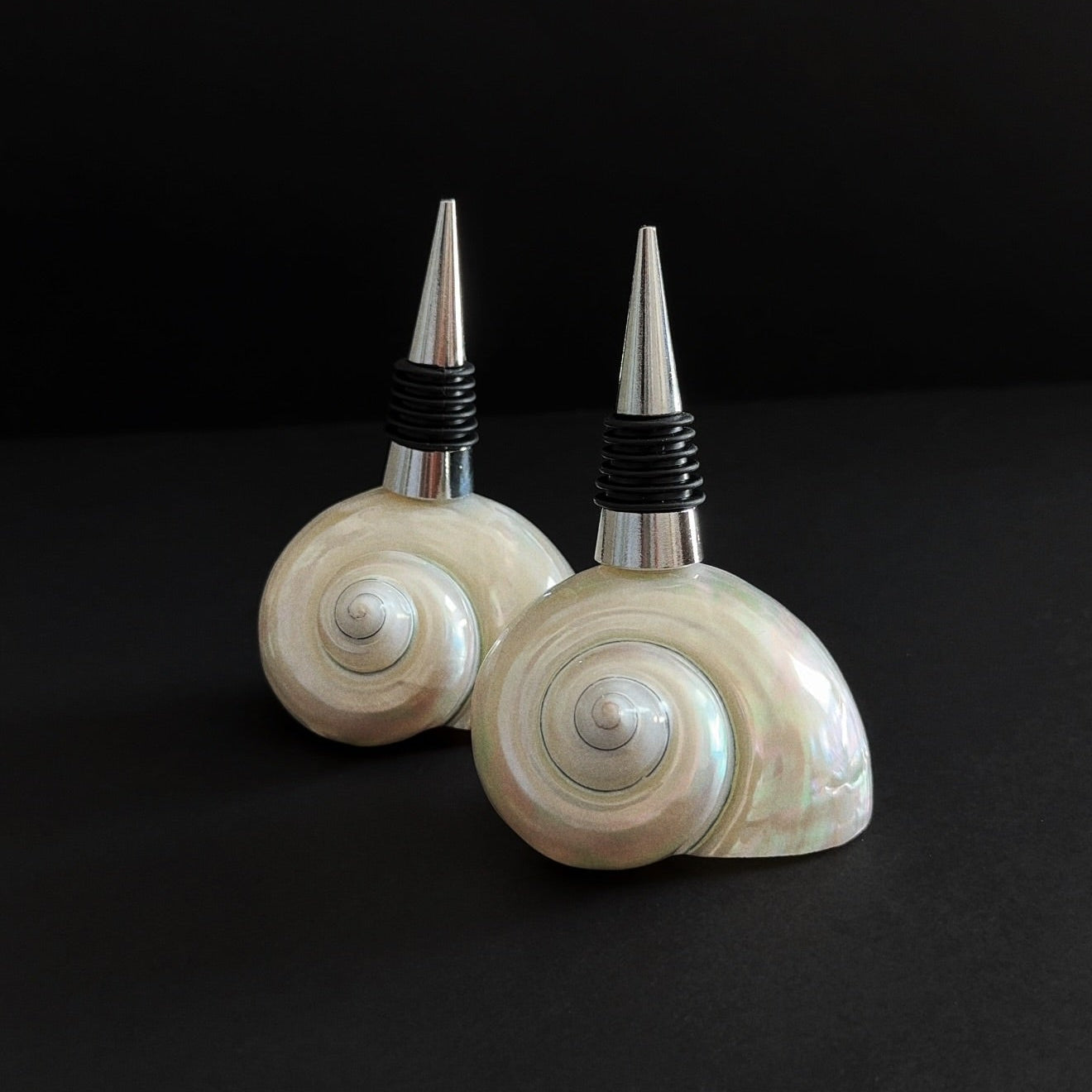 Seashell Bottle Stopper Set of 2