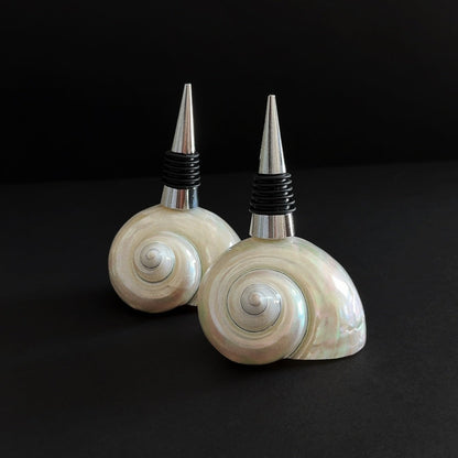 Seashell Bottle Stopper Set of 2