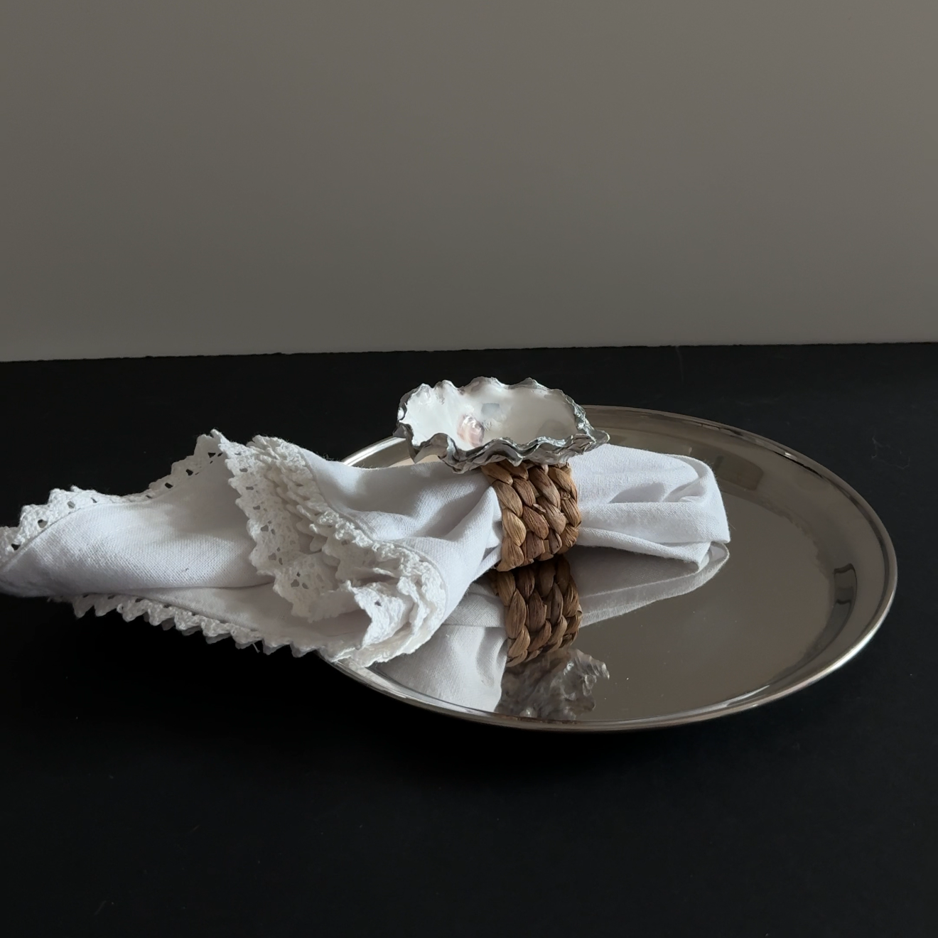 Oyster Shell Napkin Rings