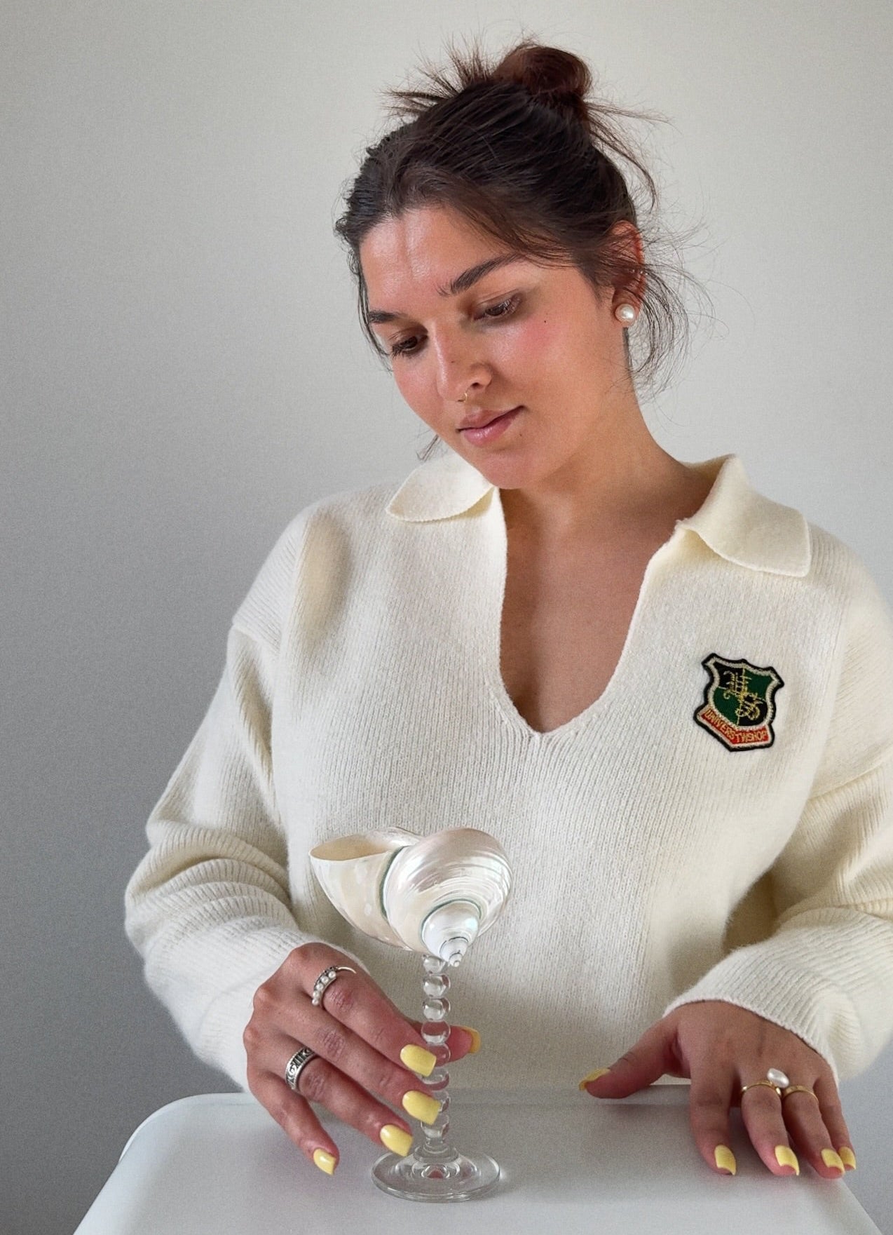 Turbo Shell Decorative Vessel