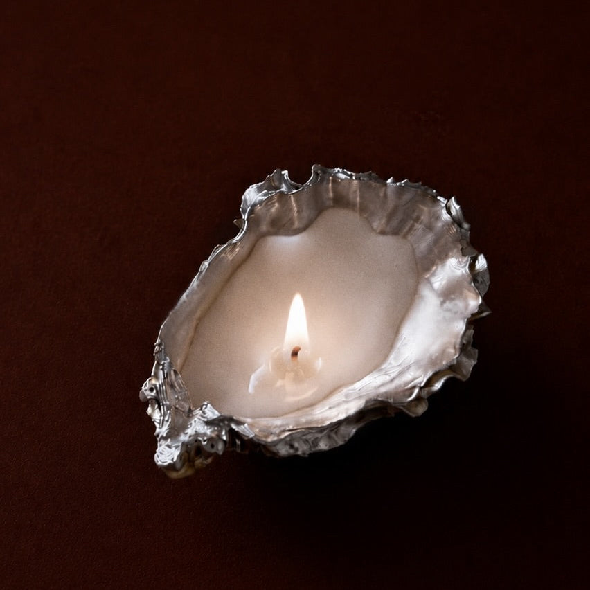 Gold Oyster Shell Candles