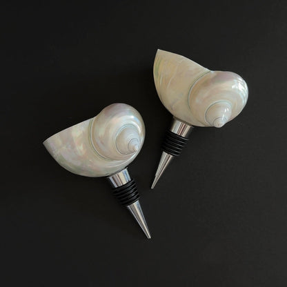 Seashell Bottle Stopper Set of 2