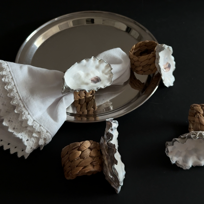 Oyster Shell Napkin Rings