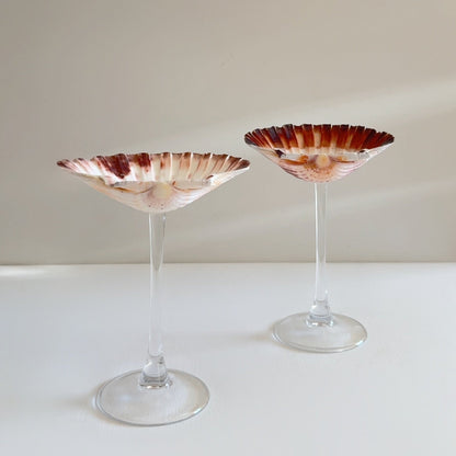 Martini Seashell Glasses