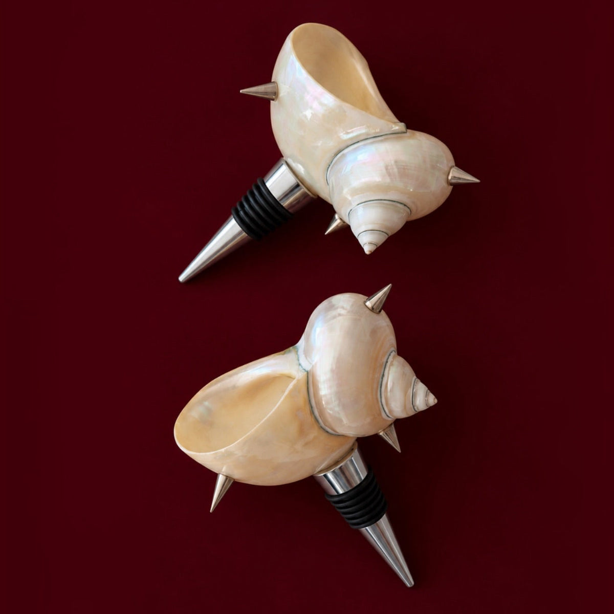 Spiked Seashell Bottle Stoppers
