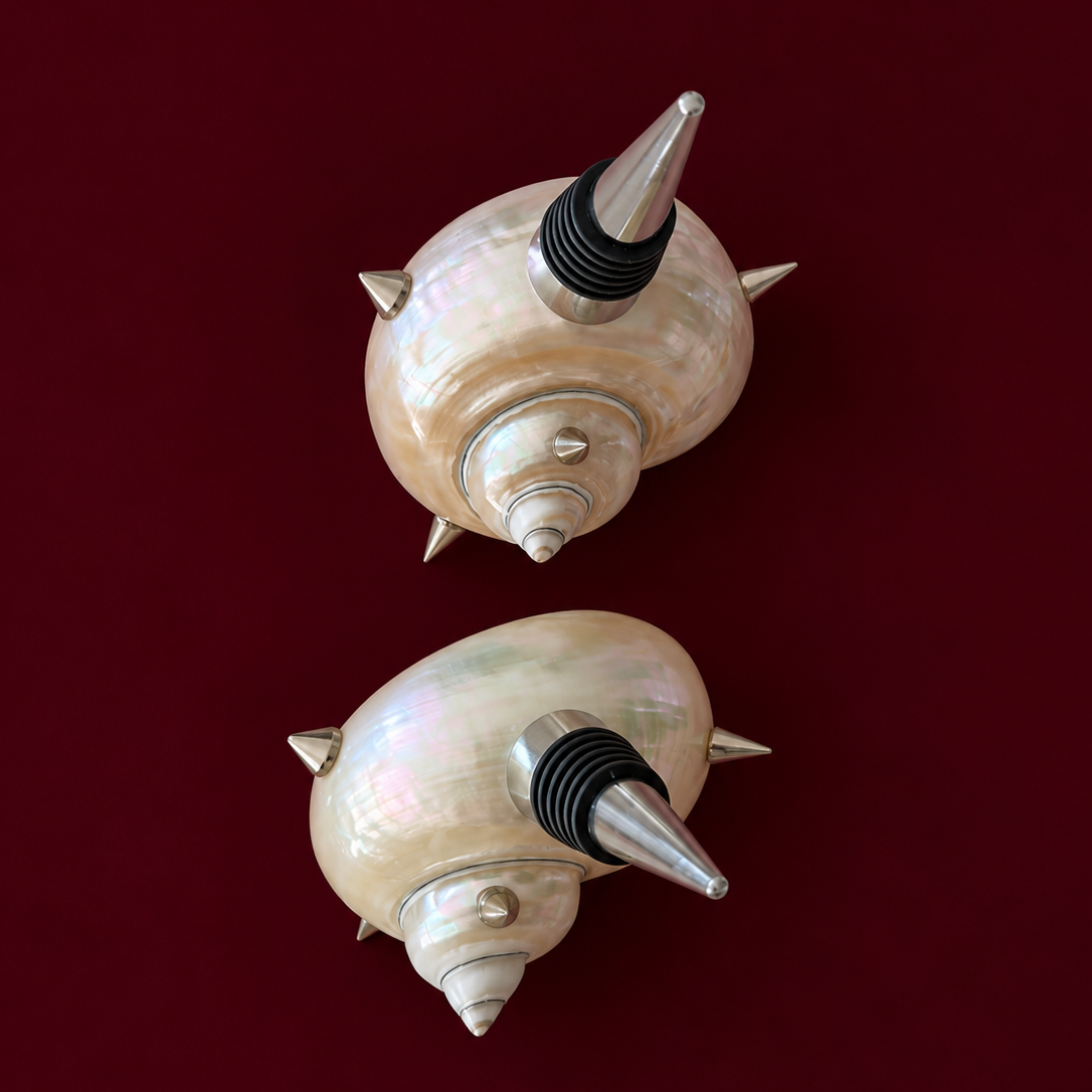 Spiked Seashell Bottle Stoppers