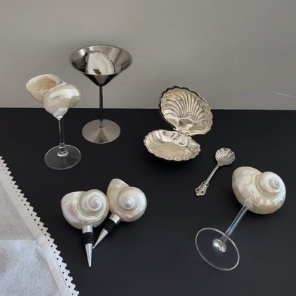 Handmade Seashell Cocktail Glasses