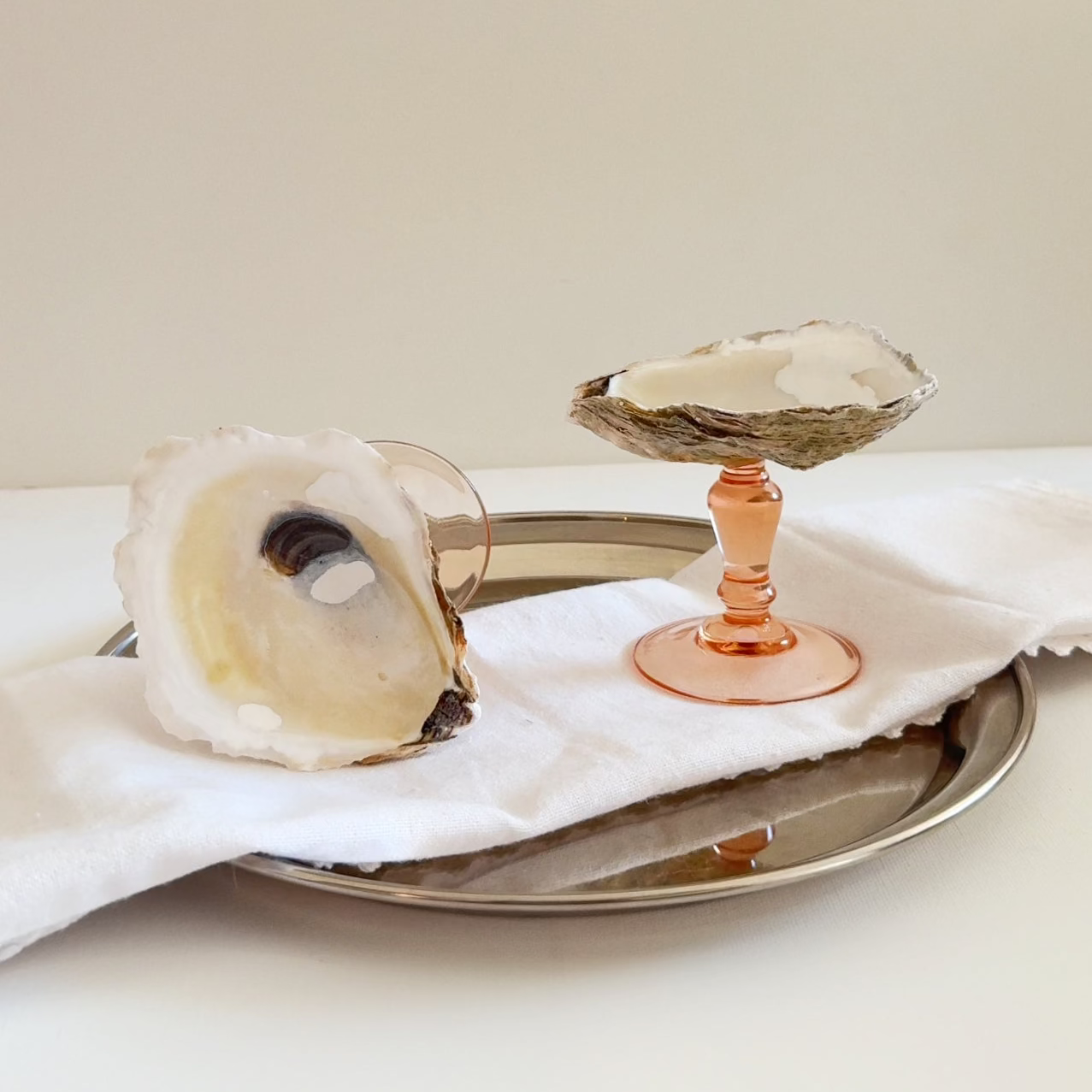 Oyster Shell Display Dish