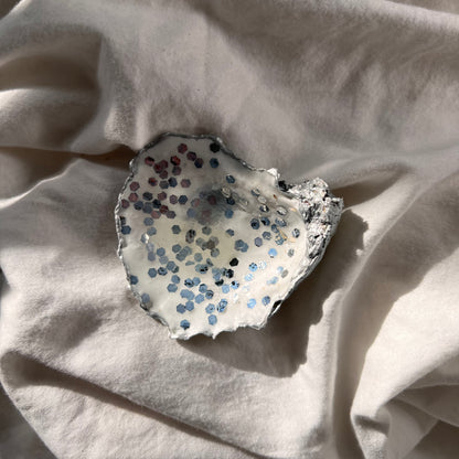 Natural Oyster Shell Jewelry Dish